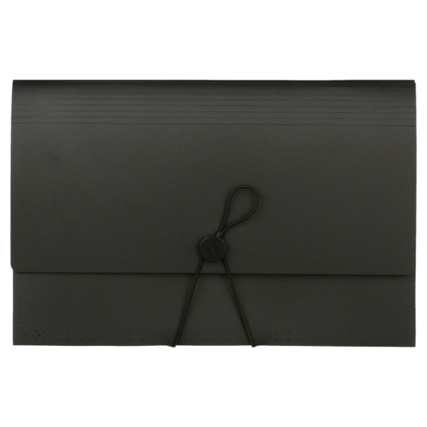 Expanding File Folder with Button and Elastic Band Closure - Image 2