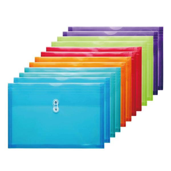 Envelopes with Button and String Tie Closure