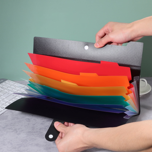 Expanding File Folder with Snap Botton Closure - Image 8