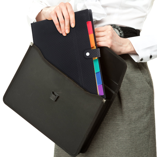 Expanding File Folder with Snap Botton Closure - Image 9