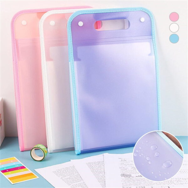 Handheld Expanding File Folder with Snap Button - Image 6